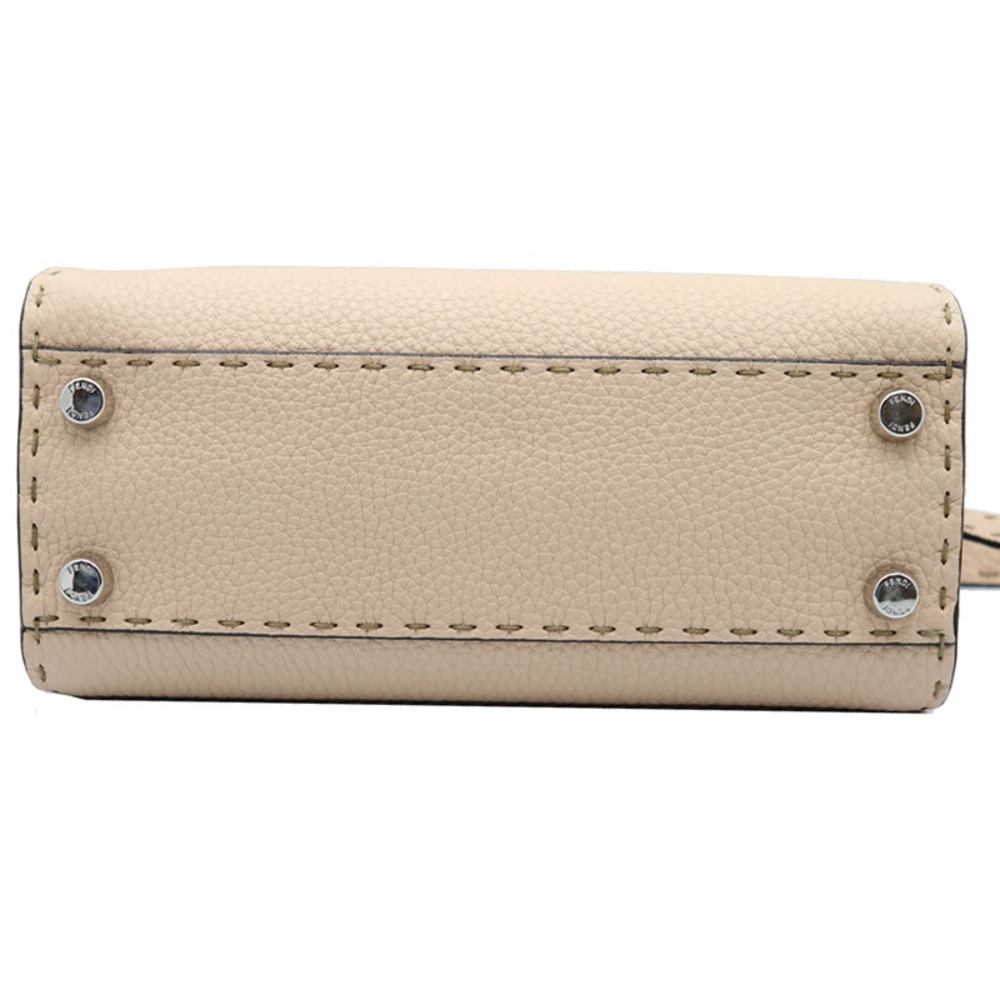 Fendi Peekaboo Small Mini Python Shoulder Bag Lig… - image 3